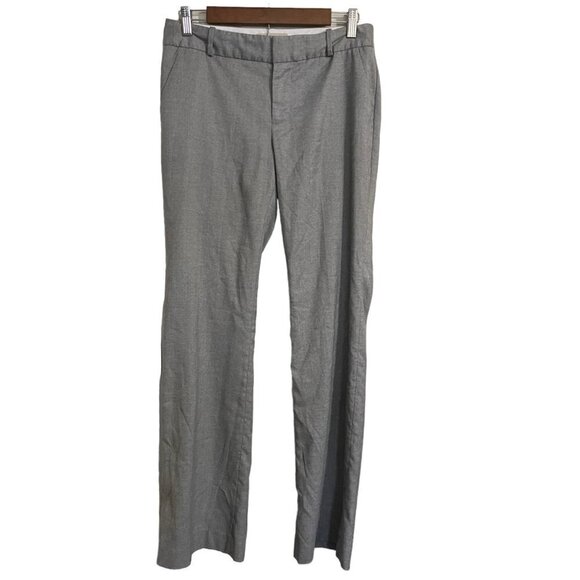 Banana Republic Womens Gray Mid Rise Pockets Martin Fit Trouser Pants Size 6 - Picture 1 of 7